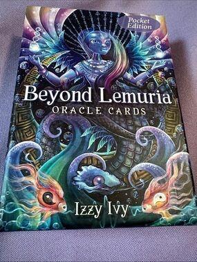 Beyond Lemuria Tarot Oracle Cards by — Izzy Ivy Purple Teal Multi-Color